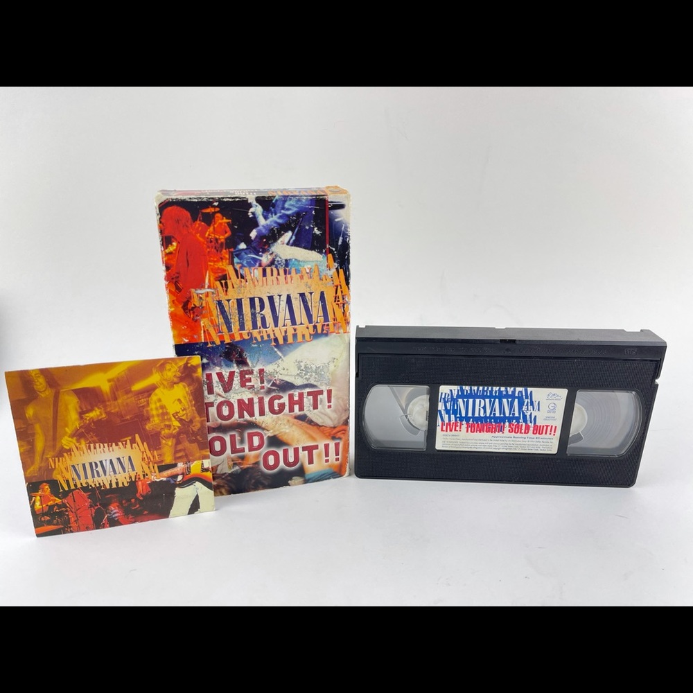 Nirvana - Live Tonight Sold Out (VHS, 1994) & CARD